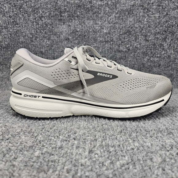 Brooks Other - Brooks Ghost 15 Mens Size 11 2E Alloy Oyster Black Athletic Road Running Shoes